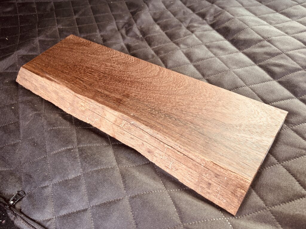 紫タガヤサンの片耳板 20×150×442mm 新入荷品